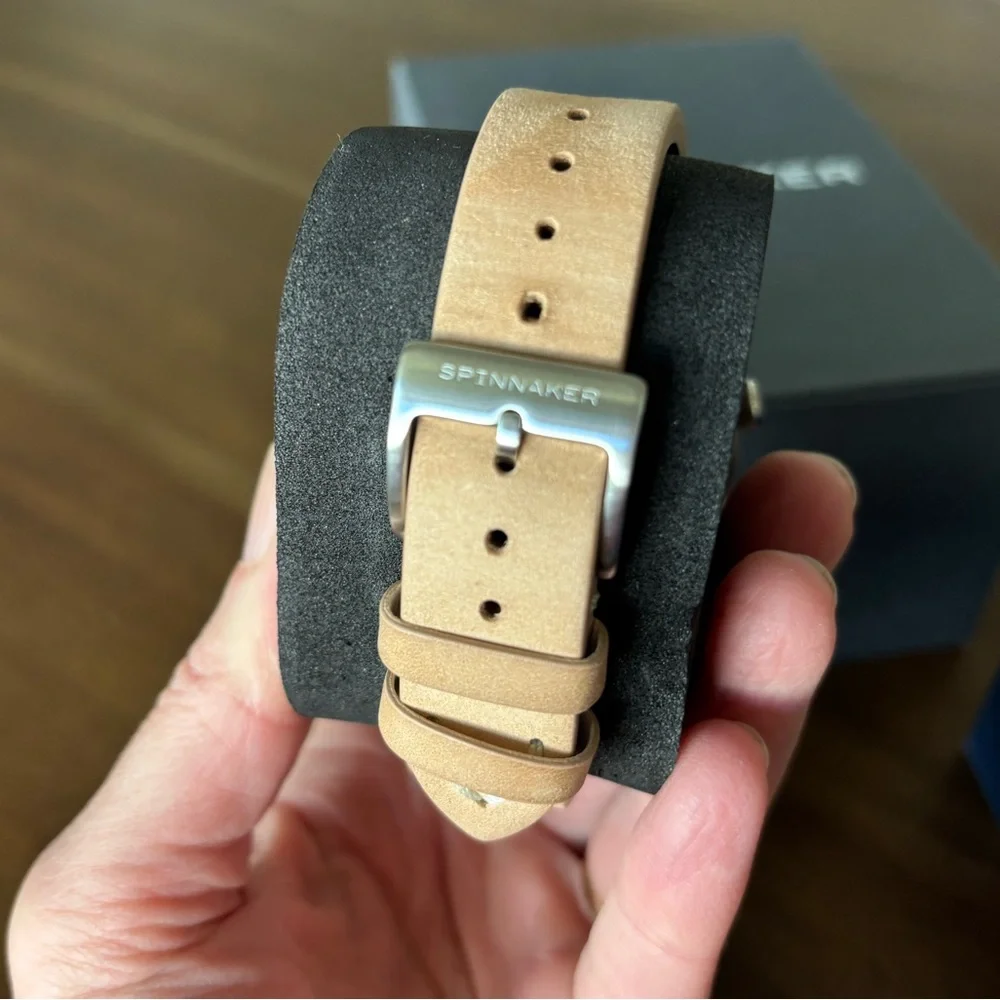 SPINNAKER Bradner Automatic Leather Strap 42mm Watch - Picture 7 of 14